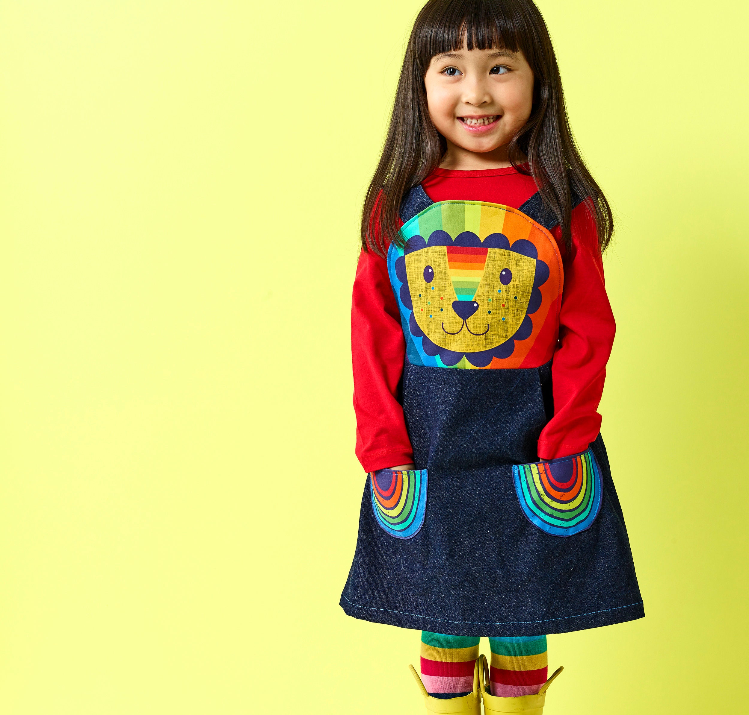rainbow pinafore