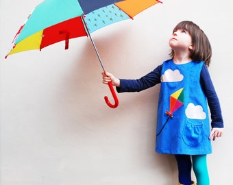 kite dress in blue for girls