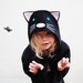 mildred kennedy reviewed Cat cape Halloween costume handmade in black velvet