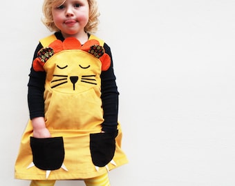 Sleepy lion character dress by Wild Things,