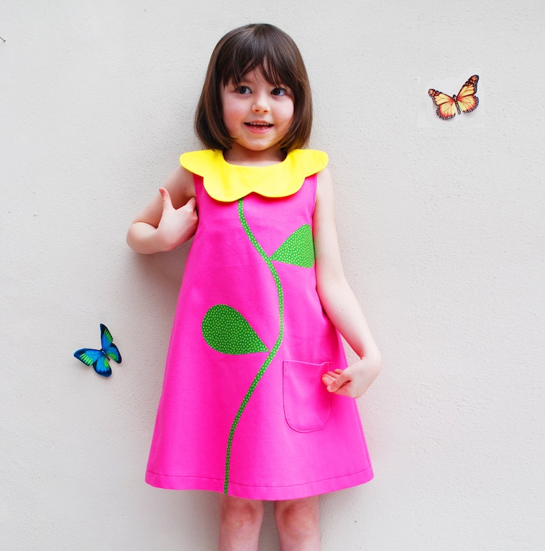 flower collar dress