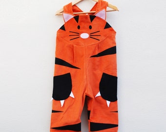 Tiger dungaree overall