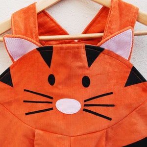 Tiger dungaree overall image 4