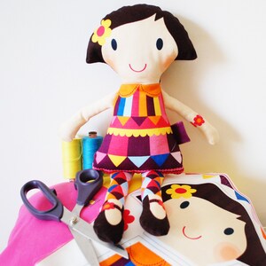 craft plush doll kit make your own DIY personalised rag doll carousel+name+fill