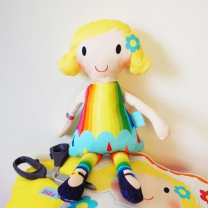 craft plush doll kit make your own DIY personalised rag doll image 3