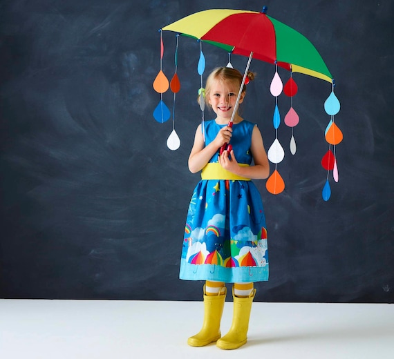 Adults Multi Color Umbrella Hat Unisex Summer Festive Essential Fancy Accessory 
