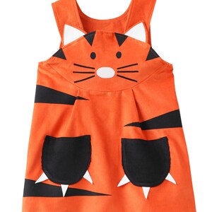 Tiger girls pinafore dress image 2