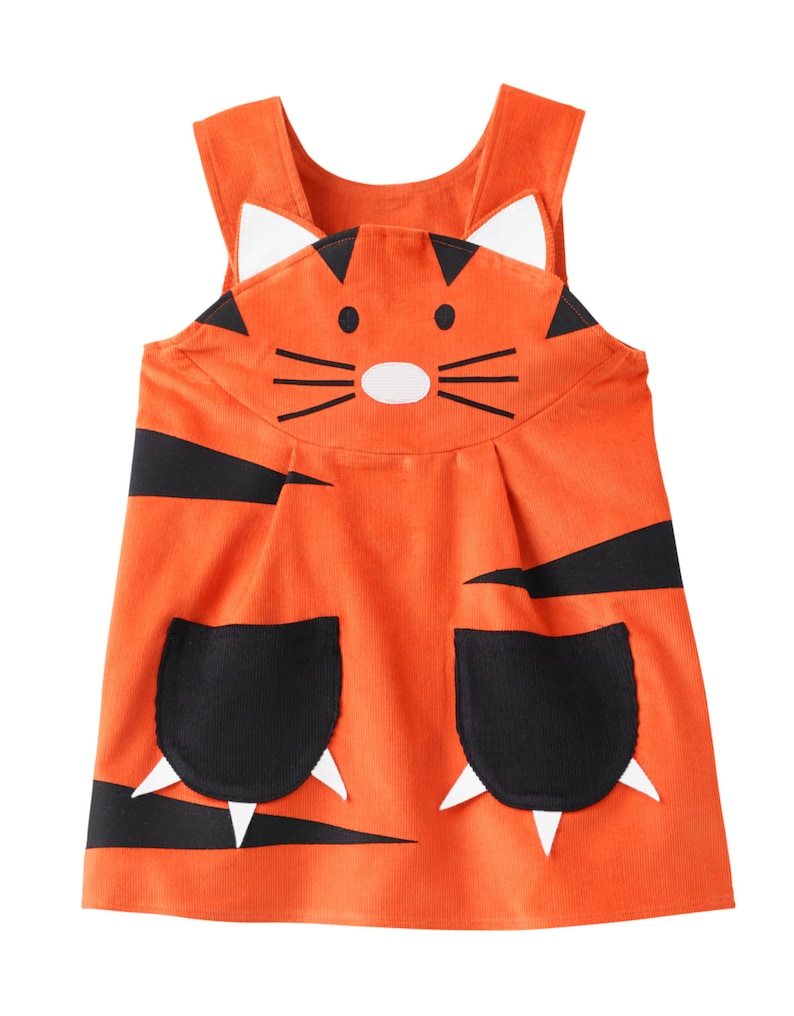 Tiger girls pinafore dress image 2