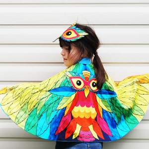 Rainbow bird festival carnival dress up parrot outfit