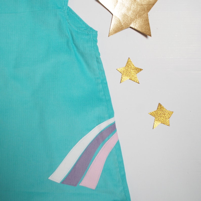 Unicorn girls pinafore dress image 5