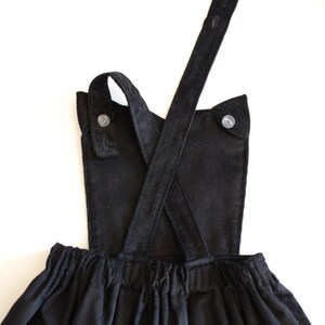 Robe de pinafore de chat de filles avec des oreilles scintillantes image 5