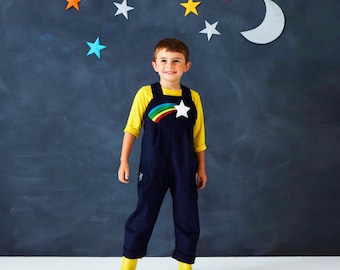 Starburst dungaree overalls for children