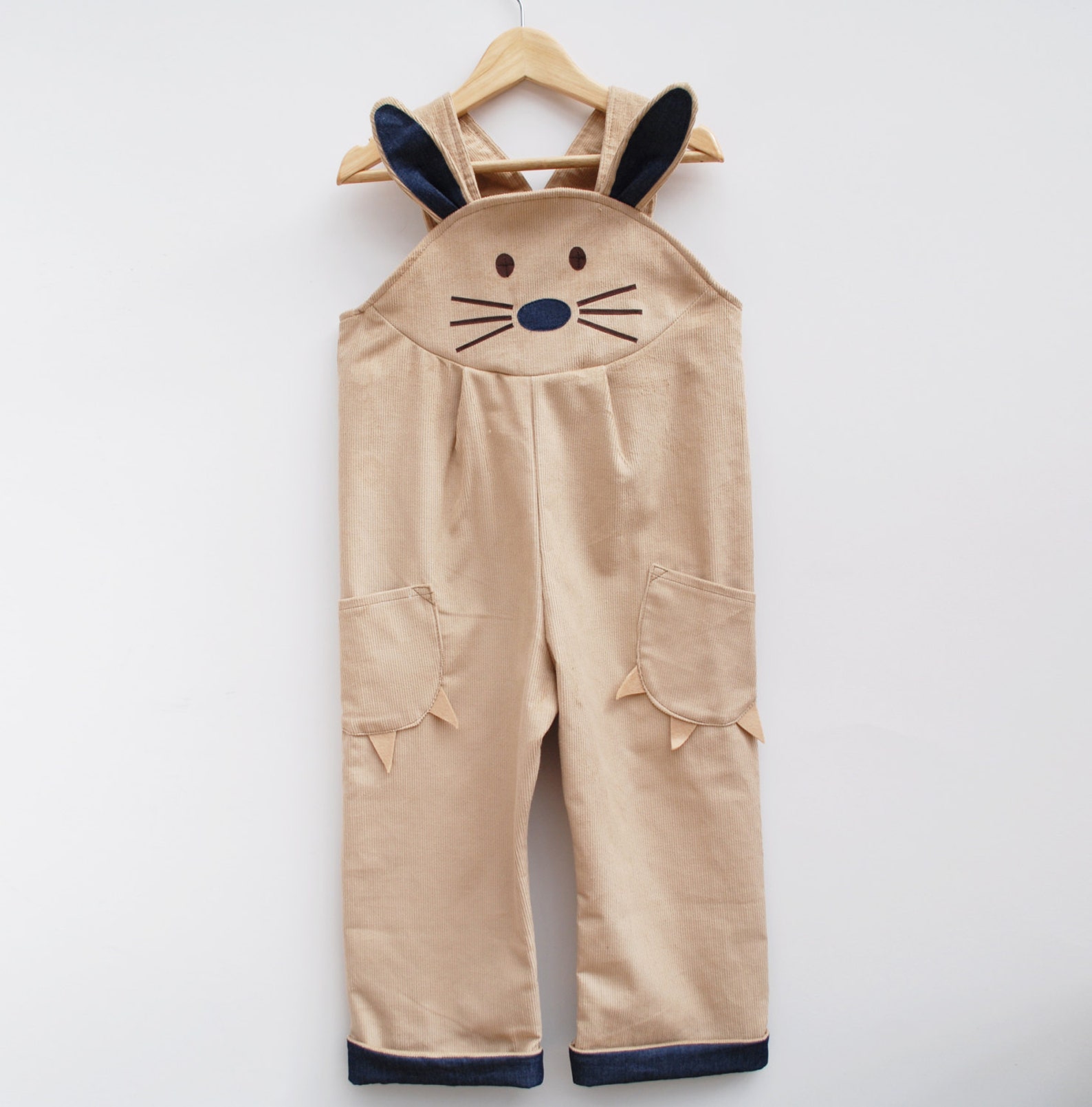 Easter Bunny Rabbit Dungaree Overalls for Children. - Etsy