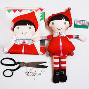 Christmas Elf Doll personalised craft kit