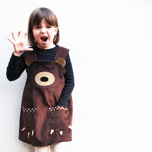 Brown Bear Girls Dress