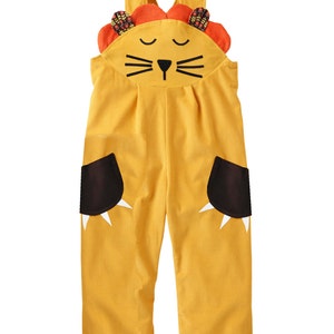 Lion dungaree costume ,toddler boy, girl overalls image 2