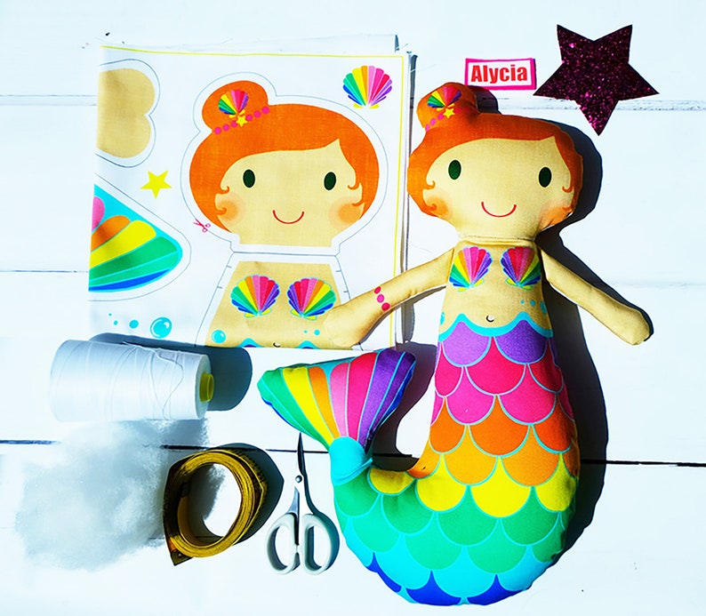 craft plush doll kit make your own DIY personalised rag doll image 6