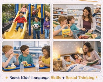 WH Questions Picture Scenes | Speech Therapy Printable | Real Photo Language Activities | Describe & Inferencing PDF