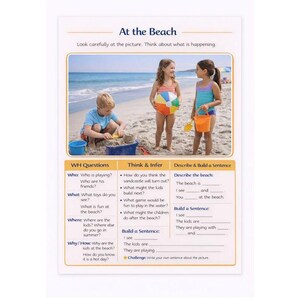 WH Questions Picture Scenes | Speech Therapy Printable | Real Photo Language Activities | Describe & Inferencing PDF image 5