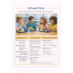 WH Questions Picture Scenes | Speech Therapy Printable | Real Photo Language Activities | Describe & Inferencing PDF image 3