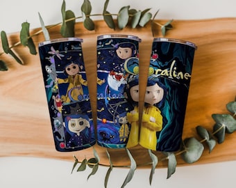 Coraline bekeromslag, png, donkere fantasiecollage (digitale download)