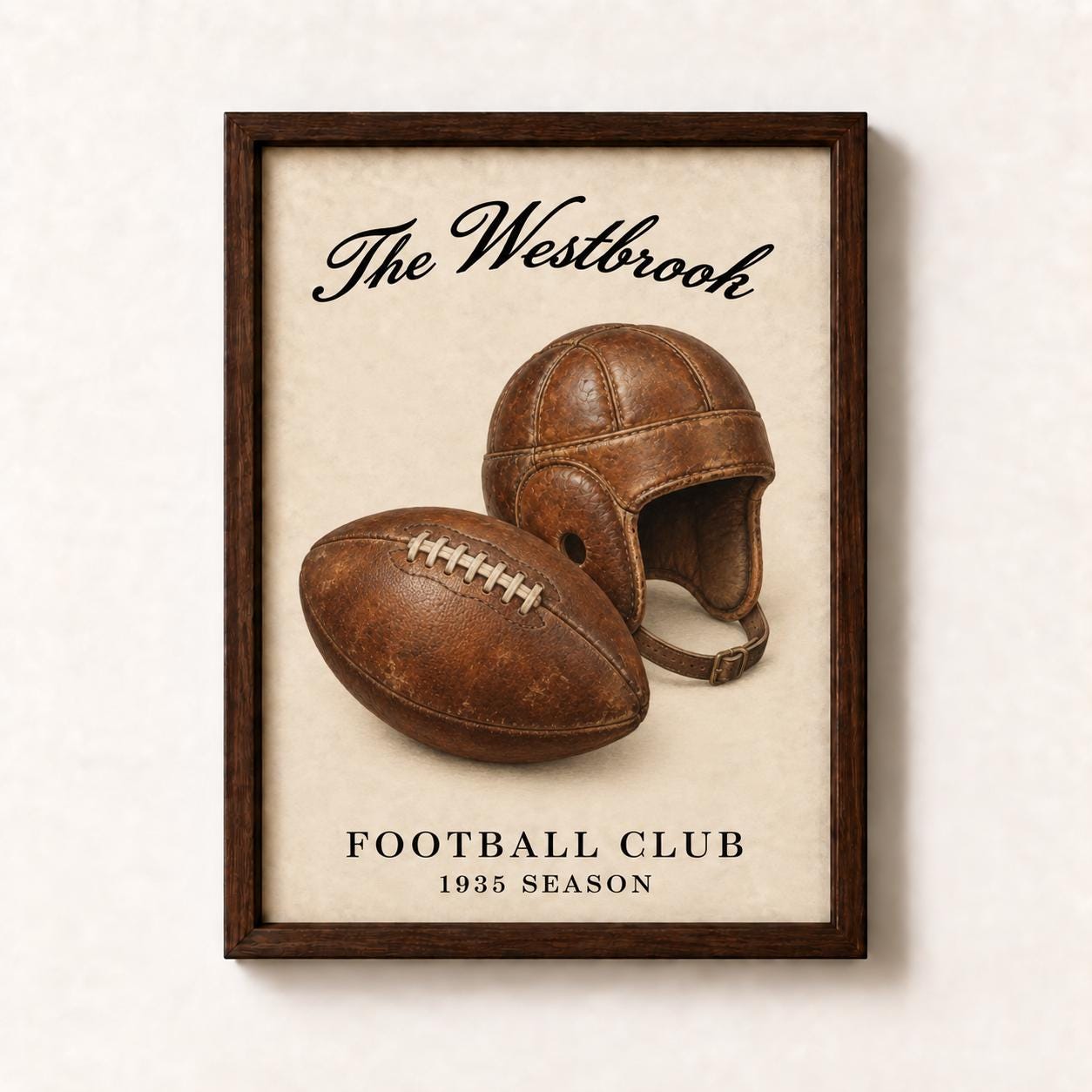 Antique Leather Football - Etsy