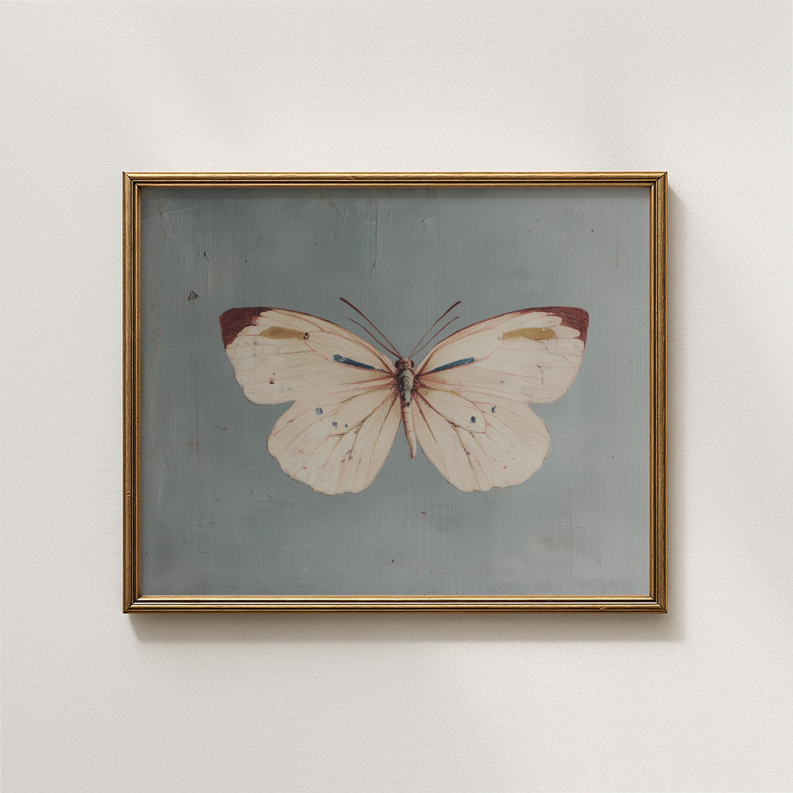 Vintage Butterfly Art Print | Antique Botanical Butterfly Wall Decor ...