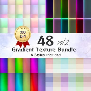 02_Pacchetto di sfondi con texture sfumate – Set di 48 colori per design digitale e di stampa