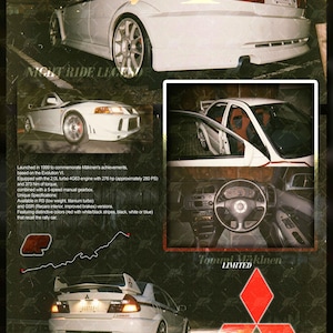 Mitsubishi Lancer Evo VI Tommy Mäkinen Poster | JDM Hakone Touge Print (Digital Download)