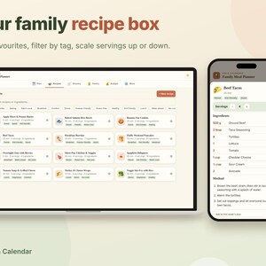 Family Meal Planner Pro App, Recipe Organizer, Auto Grocery List by Aisle, Pantry Inventory, Grocery Budget Tracker, HTML Download image 6