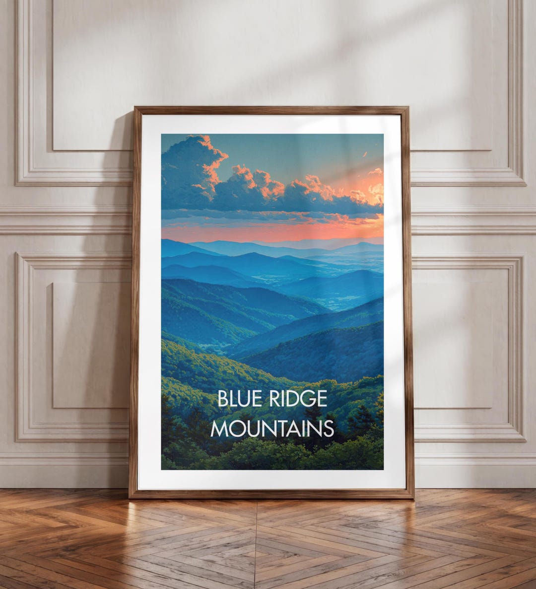 Blue Ridge Mountains Travel Poster | Home Decor | National Parks - Etsy