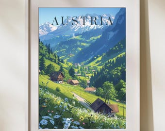 Austrian Countryside – Vintage Travel Poster