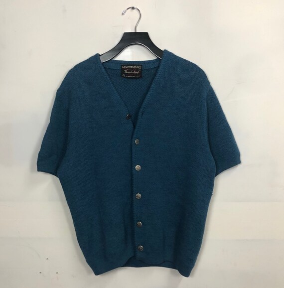 VTG 40s 50s Columbia Knit Thunderbird Wool Short S