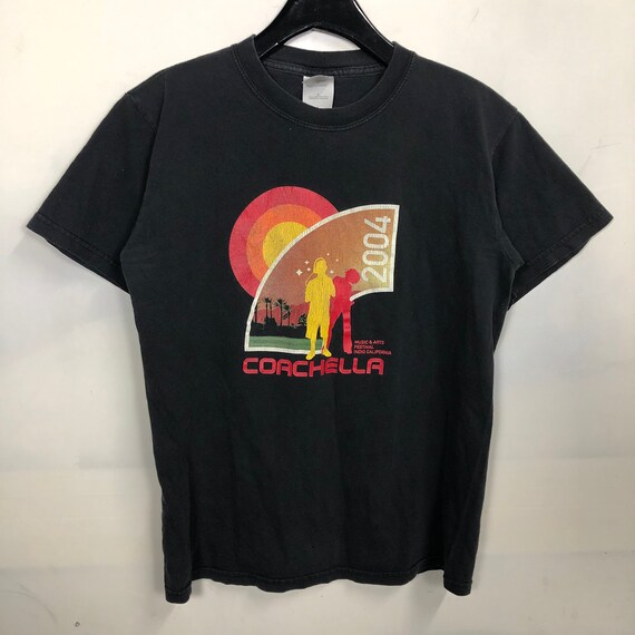 VTG Coachella 2004 Tour T-Shirt Mens SZ S Flaming