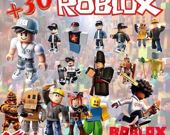 Gamer png-bundel, Roblocks png clipart bundel, gaming png-clipart bundel, gamer feestartikelen, verjaardagsversieringen, instant png