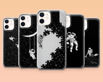 Astronaut Art Phone Case Sci Fi Cosmic Cover for iPhone 17 Pro, 16, 15, 14, 13, 12 Samsung S25, S24, S23, S22, A56, A55, Pixel 10 Pro, 9