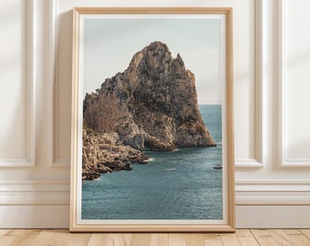 Capri Italy Coastal Wall Art, Mediterranean Seascape Photography, Printable Wall Decor