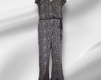 Max Studio black & cream knit jumpsuit