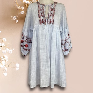 sachin and babi light blue dress Zara Boho Dress