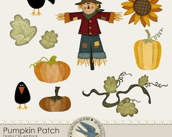 Pumpkin Patch Digital Clip art Pack Instant Download