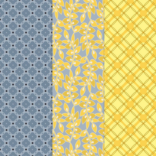 Digital Scrapbook Paper Pack - Uptown - Non-textured 10 Digital Papers ...