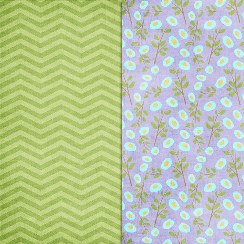 Digital Scrapbook Paper Pack Instant Download - "easter Parade" -10 12 ...