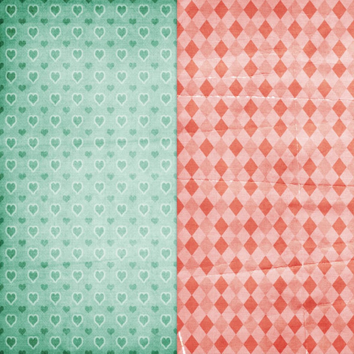 Digital Scrapbook Paper Pack, Roses Are Red 10 12 X 12 Instant Download