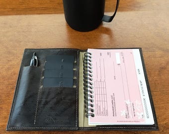 Leather TOP STUB Checkbook