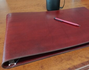 Leather 3-Ring Binder: LEDGER Size (11 x 17 inch)