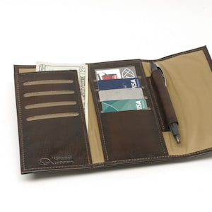 Cartera minimalista de cuero con solapa magnética larga para hombres y mujeres con bolsillo con cremallera