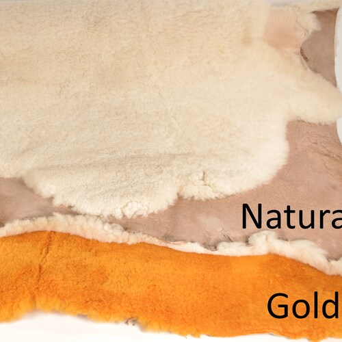 Vegtanned Saddle Barktanned Sheepskin Etsy