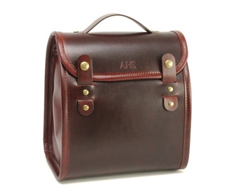 Pre-owned Bento Box Leather Mini Bag In Brown