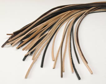 Leather Belting Lace Cord Strips - 12 each
