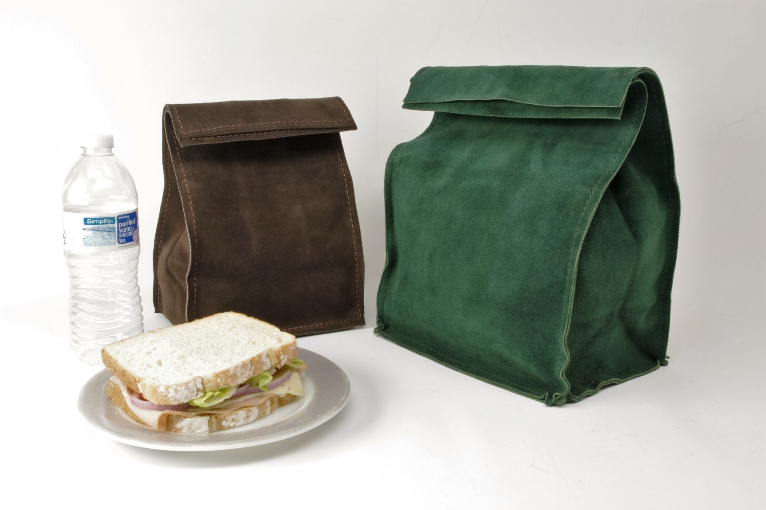 Leather Lunch Bag